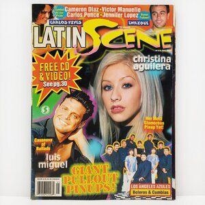 Latin Scene Magazine VTG 2000 Aguilera Jennifer Lopez Cypress Hill Tejano Y2K